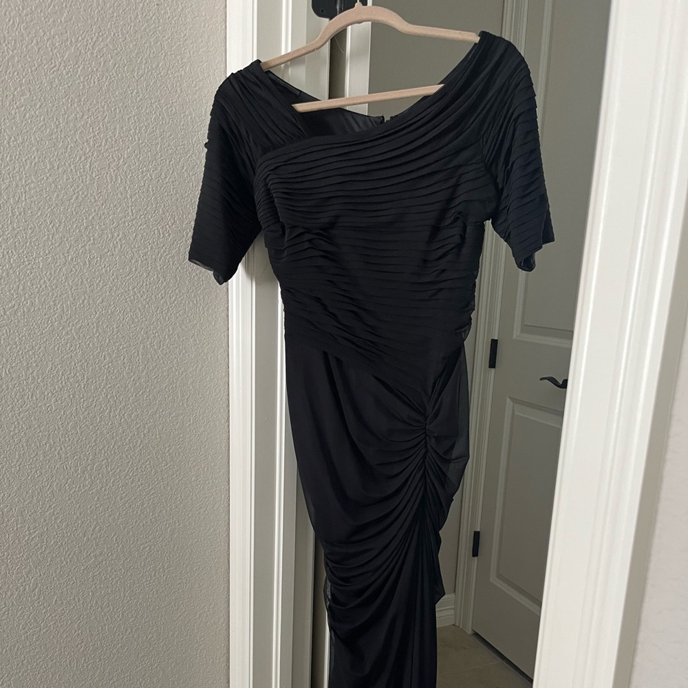 Classic long black dress. Purchased from Nordstrom Tadashi Shoji brand.